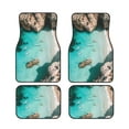 thumbnail image 1 of Sikiie Turquoise Beach Kayaking Car Foot Mat Set of 4 Pieces Basics Universal Fit Rubber Carpet Floor Mats For Car SUV Van & Truck, 26.8"L x 17.3"W (Front), 13"L x 17.3"W(Rear), 1 of 6