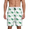 thumbnail image 1 of Sikiie Turtle Mens Pajama Shorts, Lightweight Lounge Pant with Pockets Soft Sleep Pj Shorts for Men4X-Large, 1 of 6