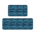 thumbnail image 1 of Sikiie Turtles and Waves Kitchen Mat 2 PCS Cushioned Kitchen Rug, Waterproof Non-Slip Kitchen Mats for Kitchen, Floor Home, Sink, Laundry, 1 of 6