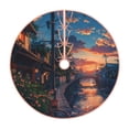 thumbnail image 1 of Sikiie Twilight Canal Reflection Christmas Tree Skirt, Christmas Tree Decorations, Christmas Decor, Tree Mat Decoration(30-48IN)-30", 1 of 6