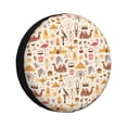 thumbnail image 1 of Sikiie UAE Travel1 PVC Leather Spare Tire Wheel Cover Spare Tire Cover, for Car Truck SUV Camper Trailer Universal Fit(14-17in)-17 inch, 1 of 6