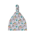 thumbnail image 1 of Sikiie Unicorn DoingYoga Baby Newborn Hats, Infant Knotted Baby Hat, Beanie Top Knot Caps for Baby Boys Girls, 1 of 5