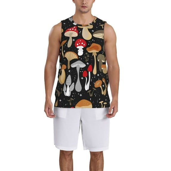 Sikiie Various Mushrooms Basketball Jersey Reversible Men's Mesh Athletic Sports Shirts Training Practice S-4XL3X-Large
