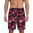 thumbnail image 1 of Sikiie Various pink and red Bow knots Print Mens Pajama Shorts, Lounge Pant, Men's shorts，Sleep Pj Shorts for Men-Small, 1 of 6