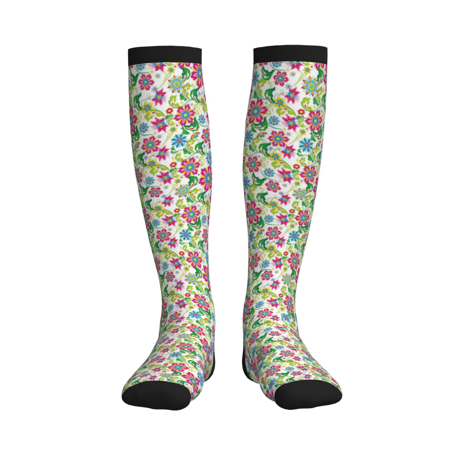 Sikiie Vector Mexican Otomi Style Bright 1 Pairs Compression Socks for ...