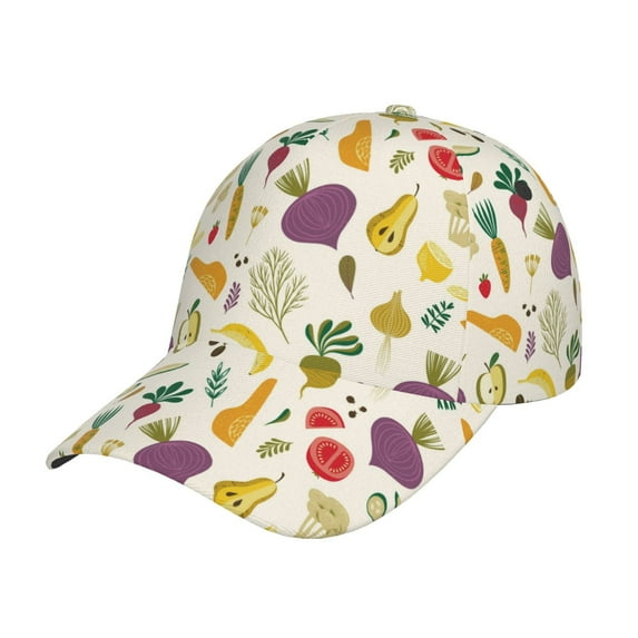 Sikiie Vegetable Unisex Vintage Washed Unstructured Baseball Cap Soft Cap Adjustable Unisex Baseball Hat Dad Hat