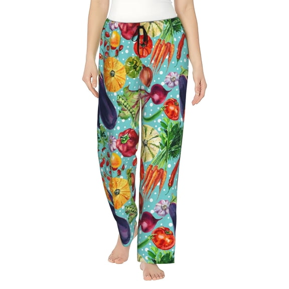 Sikiie Vegetable Women’s Ultra-Soft Comfy Lounge Pants Sleepwear Comfy Lounge Pants Drawstring Sleep Bottoms with PocketsSmall