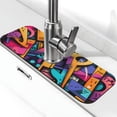 thumbnail image 1 of Sikiie Vibrant Graffiti Urban Art Splash Guard for Sink Faucet-1 PC Super Absorbent Fast Drying Mat Sink Gadgets-Splash Guard for Kitchen, Sink Mat, 1 of 7
