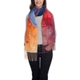 thumbnail image 1 of Sikiie Vibrant Hummingbird Watercolor Art Shawl Wraps Big Scarf Tassel Fall Winter Thick Scarf Warm Shawl Women Fall Gifts, 1 of 8