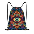 thumbnail image 1 of Sikiie Vibrant Psychedelic Eye Drawstring Backpack Drawstring Bags, Draw String Back Bag for Sports, Gym, Travel, Swimming, Beach-Medium, 1 of 6