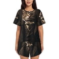thumbnail image 1 of Sikiie Victorian Gentle Cat Womens Pajama Sets Short Sleeve Top With Pants Sleepwear 2 Piece Lounge Set-Medium, 1 of 6