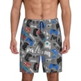 thumbnail image 1 of Sikiie Video Game Mens Pajama Shorts, Lightweight Lounge Pant with Pockets Soft Sleep Pj Shorts for Men3X-Large, 1 of 6