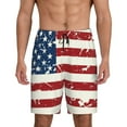 thumbnail image 1 of Sikiie Vintage American Flag Mens Pajama Shorts, Lightweight Lounge Pant with Pockets Soft Sleep Pj Shorts for MenXX-Large, 1 of 6
