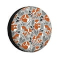 thumbnail image 1 of Sikiie Vintage Blue Fox Family A PVC Leather Spare Tire Wheel Cover Spare Tire Cover, for Car Truck SUV Camper Trailer Universal Fit(14-17in)-16 inch, 1 of 6