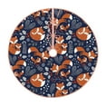 thumbnail image 1 of Sikiie Vintage Blue Fox Family Christmas Tree Skirt, Christmas Tree Decorations, Christmas Decor, Tree Mat Decoration(30-48IN)-30", 1 of 6