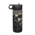 thumbnail image 1 of Sikiie Vintage Dog Illustration Print 18OZ Insulated Straw Cup, Portable Leak-proof Sports Water Bottle, Stainless Steel Water Cup Suitable for Home and Outdoor, 1 of 8