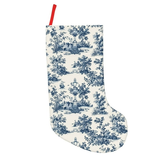 Sikiie Vintage Floral 1 Christmas Stockings,18 Inches Christmas Stockings Xmas Hanging Stockings for Family Christmas Decorations & Gifts