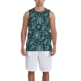 thumbnail image 1 of Sikiie Vintage Floral Basketball Jersey Reversible Men's Mesh Athletic Sports Shirts Training Practice S-4XL4X-Large, 1 of 6