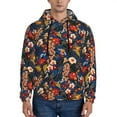 thumbnail image 1 of Sikiie Vintage Floral Men's Hoodie, Essentials Hoodie, Sweatshirt, Pullover Hooded Sweatshirt for Men-4X-Large, 1 of 7