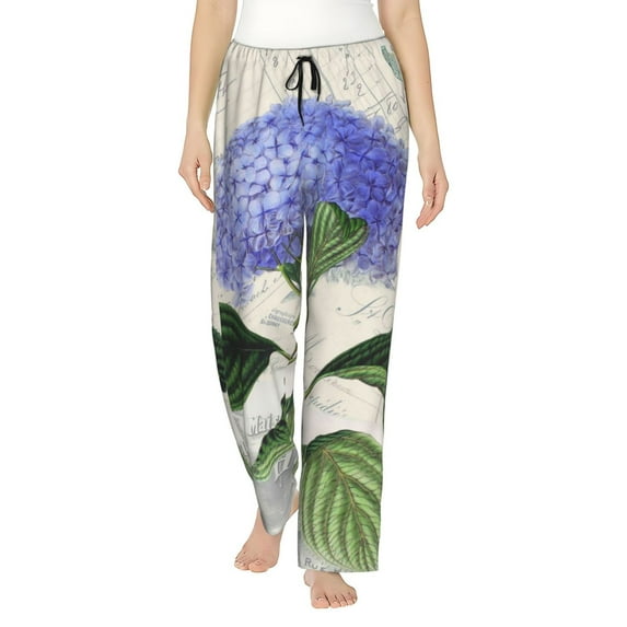 Sikiie Vintage Flower Women’s Ultra-Soft Comfy Lounge Pants Sleepwear Comfy Lounge Pants Drawstring Sleep Bottoms with PocketsSmall