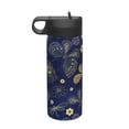 thumbnail image 1 of Sikiie Vintage Golden Butterfly Print 18OZ Insulated Straw Cup, Portable Leak-proof Sports Water Bottle, Stainless Steel Water Cup Suitable for Home and Outdoor, 1 of 8