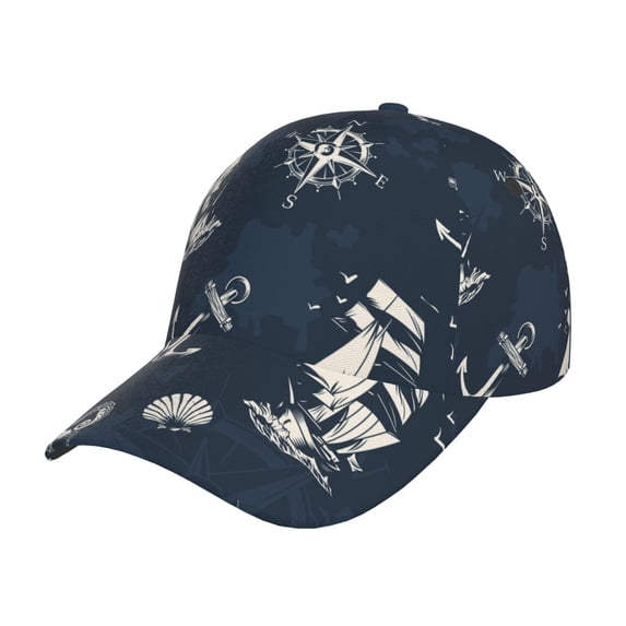 Sikiie Vintage Marine Unisex Vintage Washed Unstructured Baseball Cap Soft Cap Adjustable Unisex Baseball Hat Dad Hat