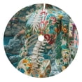 thumbnail image 1 of Sikiie Vintage Print Island Skull 30-48 inches {designName} Print Christmas Tree Skirt Snowman Xmas Tree Skirt with Edge Christmas Decorations for Holiday Party48", 1 of 7