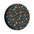 thumbnail image 1 of Sikiie Vintage Records PVC Leather Spare Tire Wheel Cover Spare Tire Cover, for Car Truck SUV Camper Trailer Universal Fit(14-17in)-17 inch, 1 of 6