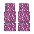 thumbnail image 1 of Sikiie Vintage Vinyl Record Car Foot Mat Set of 4 Pieces Basics Universal Fit Rubber Carpet Floor Mats For Car SUV Van & Truck, 26.8"L x 17.3"W (Front), 13"L x 17.3"W(Rear), 1 of 6