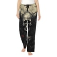 thumbnail image 1 of Sikiie Vintage Winged Rose Skull Women’s Ultra-Soft Comfy Lounge Pants Sleepwear Comfy Lounge Pants Drawstring Sleep Bottoms with PocketsLarge, 1 of 6