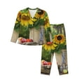 thumbnail image 1 of Sikiie Vintage Wooden Bucket Women's Long-Sleeve Shirt and Full-Length Bottom Pajama Set (s-xxl)-Large, 1 of 7