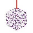 thumbnail image 1 of Sikiie Violets Flowers Acrylic Christmas Ornament Pendant Christmas Ornaments Hanging Ornament for Christmas Winter New Year Party -Hexagon, 1 of 7