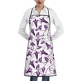 thumbnail image 1 of Sikiie Violets Flowers Aprons for Kitchen Cooking Aprons, Chef Apron for Men Women Chef, 1 of 7
