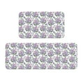 thumbnail image 1 of Sikiie Violets Flowers Kitchen Mat 2 PCS Cushioned Kitchen Rug, Waterproof Non-Slip Kitchen Mats for Kitchen, Floor Home, Sink, Laundry, 1 of 6