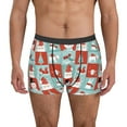 thumbnail image 1 of Sikiie Warm Christmas Memories Print Men's Boxer Briefs, Elastic Waistband Boxer Briefs Leggings-Small, 1 of 5