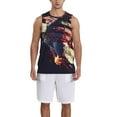 thumbnail image 1 of Sikiie Watercolor Bald Eagle Basketball Jersey Reversible Men's Mesh Athletic Sports Shirts Training Practice S-4XL4X-Large, 1 of 6
