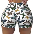 thumbnail image 1 of Sikiie Watercolor Butterflies Print Workout Shorts Women Scrunch Butt Gym Shorts Seamless High Waist Tummy Control Yoga Biker Athletic Shorts, 1 of 5