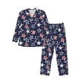 thumbnail image 1 of Sikiie Watercolor Stars Mens Pajama Set, Soft Warm Long Sleeve Sleepwear, Cozy Button-Down Pjs for Men-XX-Large, 1 of 7