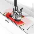 thumbnail image 1 of Sikiie Watermelon Gnome Splash Guard for Sink Faucet-1 PC Super Absorbent Fast Drying Mat Sink Gadgets-Splash Guard for Kitchen, Sink Mat, 1 of 7