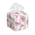 thumbnail image 1 of Sikiie Watermelon Leather Tissue Box Cover Square, tissue box holder, Tissue Box with Bottom Belt-5.2”x5.2”x5.2”, 1 of 7