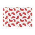 thumbnail image 1 of Sikiie Watermelon Print Flannel Anti-slip Floor Mat 16x24in, Thickened Dustproof Entrance Door Mat Floor Mat for Kitchen, Bathroom, Laundry Room, 1 of 7