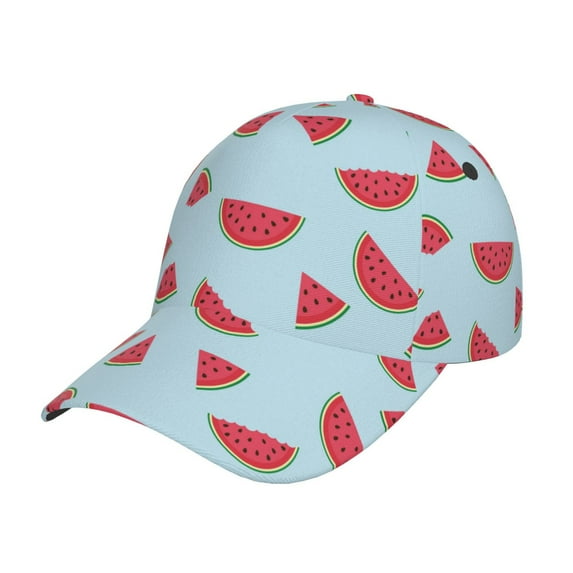 Sikiie Watermelon Unisex Vintage Washed Unstructured Baseball Cap Soft Cap Adjustable Unisex Baseball Hat Dad Hat