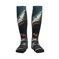 thumbnail image 1 of Sikiie Wave Sailboat Shark 1 Pairs Compression Socks for Men and Women 15-20 mmHg Running Support Socks, 1 of 7