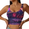 thumbnail image 1 of Sikiie Western Style Dinosaur Print Strappy Sports Bra for Women Padded Push Up Sports Bra Athletic Running Sports Bra Workout Bra Yoga Bra, 1 of 5