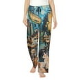 thumbnail image 1 of Sikiie Whimsical Cats Night Cafe Women’s Lounge Pants, Lounge Pants Sleep Bottoms, Lounge for Women, Womens Pajama Pants -Large, 1 of 6