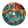 thumbnail image 1 of Sikiie Whimsical Forest Scene Christmas Tree Skirt, Christmas Tree Decorations, Christmas Decor, Tree Mat Decoration(30-48IN)-30", 1 of 6