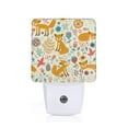 thumbnail image 1 of Sikiie Whimsical Fox Floral Garden Led Night Light, Warm White,Cool White Lights for Bathroom,Hallway,Bedroom, Kids Room-UK, 1 of 7