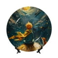 thumbnail image 1 of Sikiie Whimsical Starry Night Scene Bone China Decorative Plate Personality Ceramic Dinner Plate Crafts Decorative Ceramic Decorative Plate -8in, 1 of 6