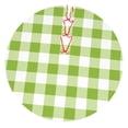 thumbnail image 1 of Sikiie White Green Plaid 30-48 inches {designName} Print Christmas Tree Skirt Snowman Xmas Tree Skirt with Edge Christmas Decorations for Holiday Party30", 1 of 7