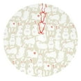 thumbnail image 1 of Sikiie White Rabbit 30-48 inches {designName} Print Christmas Tree Skirt Snowman Xmas Tree Skirt with Edge Christmas Decorations for Holiday Party30", 1 of 7